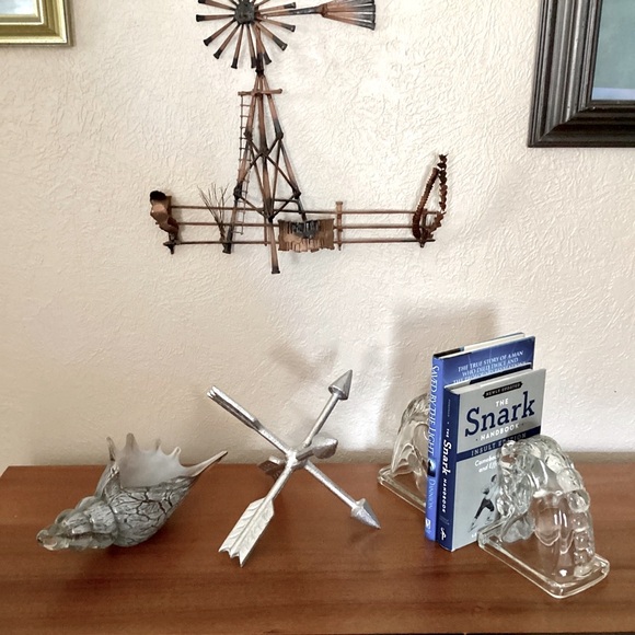 Silver Arrow Cast Iron Metal Jack Orb Tabletop And Shelf Décor EUC - Picture 2 of 13